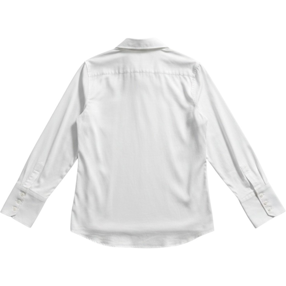 Soft Surroundings Tunic Women M White Excellent Button Front Long Sleeve Poplin - Picture 2 of 9